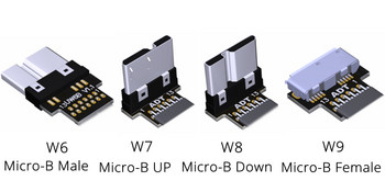 USB 3.0 Micro-B Κορδέλα Επίπεδη θωράκιση EMI Επίπεδο καλώδιο FPC USB 3.0 Micro B Γωνία 90 μοιρών Σύνδεσμος προς τα κάτω 5cm-3m