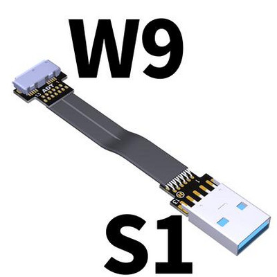 USB 3.0 Micro-B szalag lapos EMI árnyékolás lapos kábel FPC USB 3.0 Micro B 90 fokos szögű csatlakozó felfelé lefelé 5cm-3m