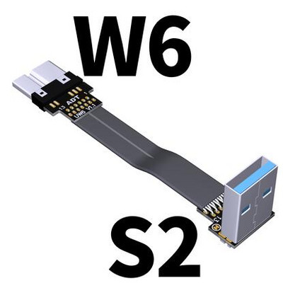 USB 3.0 Micro-B szalag lapos EMI árnyékolás lapos kábel FPC USB 3.0 Micro B 90 fokos szögű csatlakozó felfelé lefelé 5cm-3m