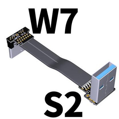 USB 3.0 Micro-B szalag lapos EMI árnyékolás lapos kábel FPC USB 3.0 Micro B 90 fokos szögű csatlakozó felfelé lefelé 5cm-3m