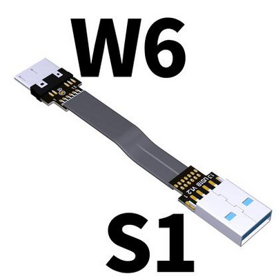 USB 3.0 Micro-B szalag lapos EMI árnyékolás lapos kábel FPC USB 3.0 Micro B 90 fokos szögű csatlakozó felfelé lefelé 5cm-3m