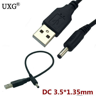 25 cm 1M 2m DC 5,5 mm maitinimo adapterio kištukas USB konvertuoti į 5,5 * 2,1 mm 2,5 mm nuolatinės srovės statinės lizdas 5 V lizdas su laido jungtimi trumpas 2A kabelis