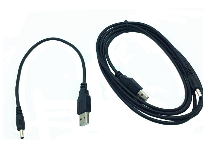 25 cm 1M 2m DC 5,5 mm maitinimo adapterio kištukas USB konvertuoti į 5,5 * 2,1 mm 2,5 mm nuolatinės srovės statinės lizdas 5 V lizdas su laido jungtimi trumpas 2A kabelis