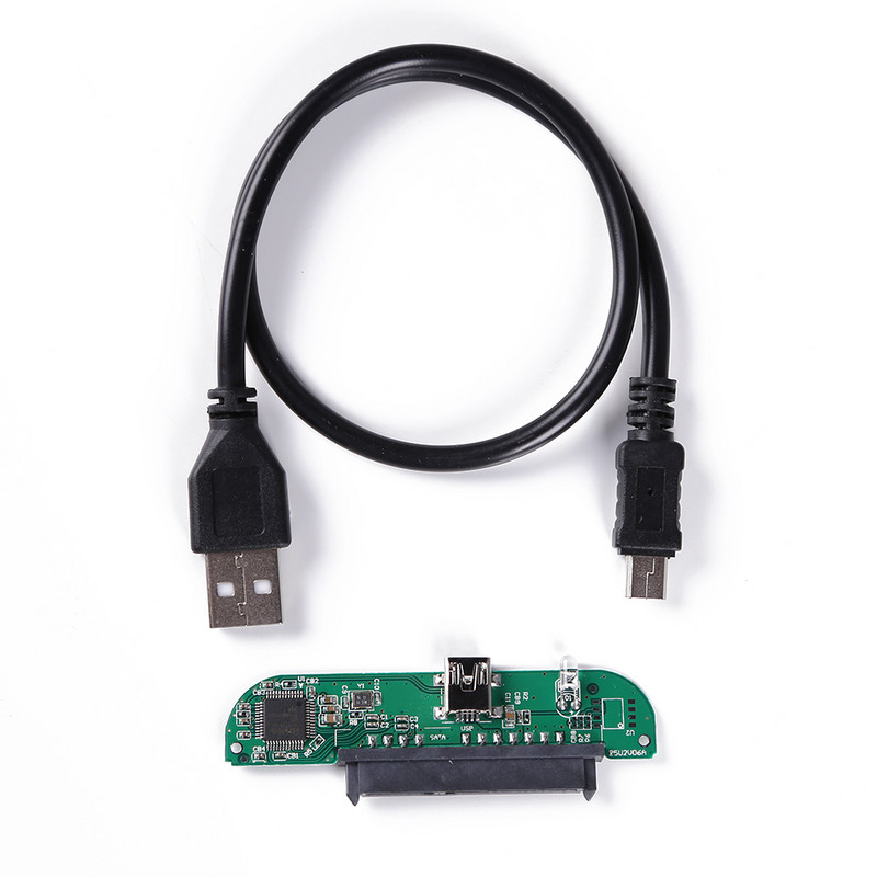 2.5" USB 2.0 LA SATA 7 + 15 pini Card de expansiune Hard Disk Adaptor Card Computer Placa de baza Convertor Port Multiplicator