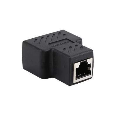 1/2 бр. 1 към 2 посоки LAN RJ45 удължител сплитер Ethernet адаптер за интернет кабелна връзка 1 вход 2 изход високо качество