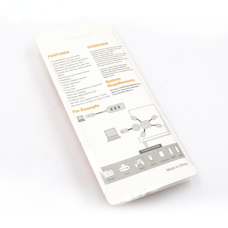 4 prievadų USB šakotuvas Pelė Klaviatūra USB skirstytuvas 4 kištukas USB2.0 Hab adapteris nešiojamam kompiuteriui Kompiuteris USB ilgintuvas daugialypės jungties