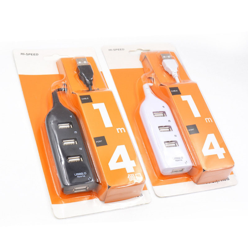 4 prievadų USB šakotuvas Pelė Klaviatūra USB skirstytuvas 4 kištukas USB2.0 Hab adapteris nešiojamam kompiuteriui Kompiuteris USB ilgintuvas daugialypės jungties
