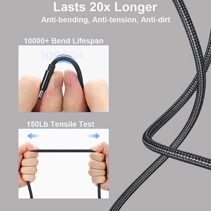 Cablu de încărcare USB-C la USB Cablu cu vârf pătrat subțire Cablu de alimentare pentru încărcător PD tip C pentru laptop Lenovo 65w 90w Yoga 2 Pro 13 Thinkpad