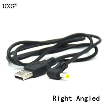 DC tápcsatlakozó USB konvertálás 4,0*1,7mm/DC 4,0x1,7 fehér fekete L alakú derékszögű jack csatlakozó kábellel