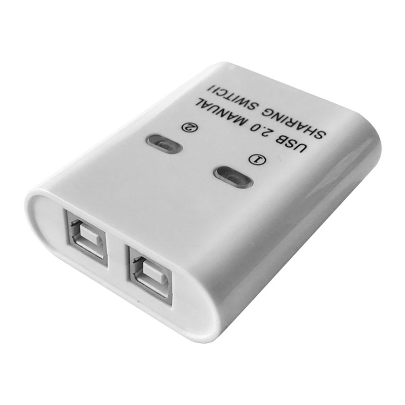 USB spausdintuvo bendrinimo įrenginys 2 viename išvesties spausdintuvo bendrinimo įrenginys 2 prievadų rankinis KVM perjungimas skirstytuvo šakotuvo keitiklis Plug and Play