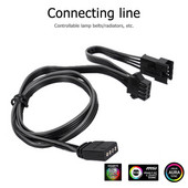 3/4Pin matična ploča RGB SYNC Splitter ARGB SYNC HUB Produžni kabel za prijenos za Gigabyte/MSI/ASUS LED traku svjetlosni konektor