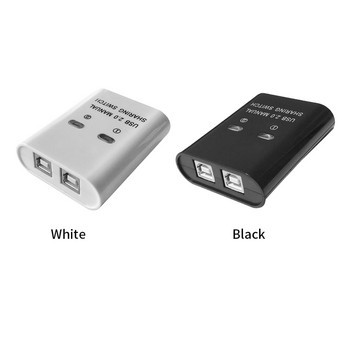 Електронен бутон за домашен офис 2 порта за дълги разстояния Ръчен 2 в 1 изход Plug and Play Ефективен сплитер Конвертор USB хъб за принтер