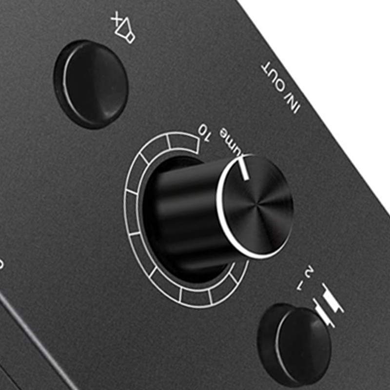 3,5 mm garso perjungiklis, 2 įvestis 1 išvestis / 1 įvestis 2 išvesties garso skirstytuvo jungiklis, garso perjungimo dėžutė, vieno mygtuko nutildymo mygtukas