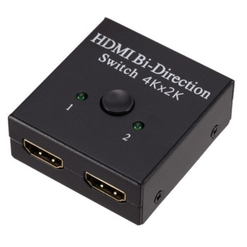 Grwibeou HDMI сплитер 4K Switch KVM Bi-Direction 1x2/2x1 HDMI-съвместим Switcher 2 in1 Out за PS4/3 TV Box Switcher Adapter