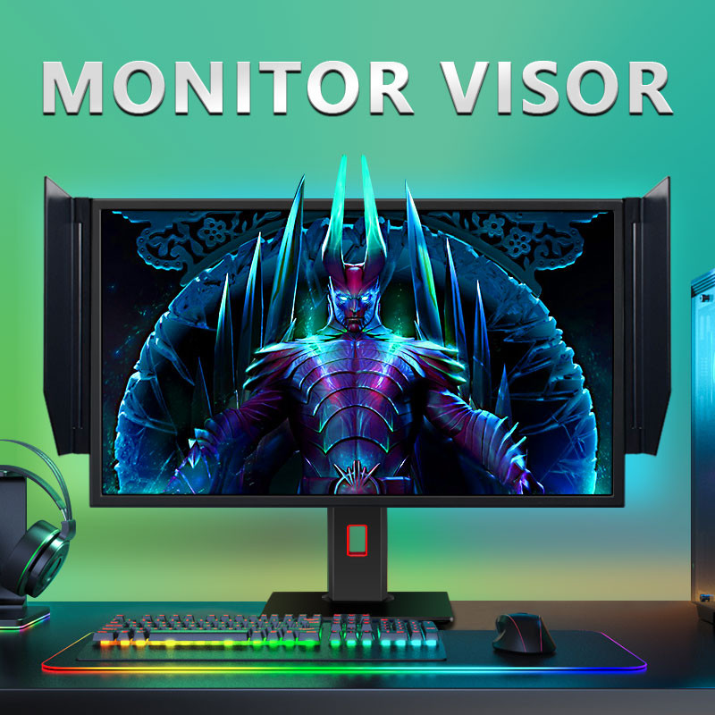 24"-28" LCD LED video monitora pārsegs Sunhood universāls, piemērots rāmim Galddatora datora ekrāna monitora viziera spēles dizains