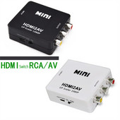 1080P Mini Video Converter RCA AV-VGA Video Converter konverter 3,5mm Audio AV2VGA / CVBS + Audio PC HDTV konverter