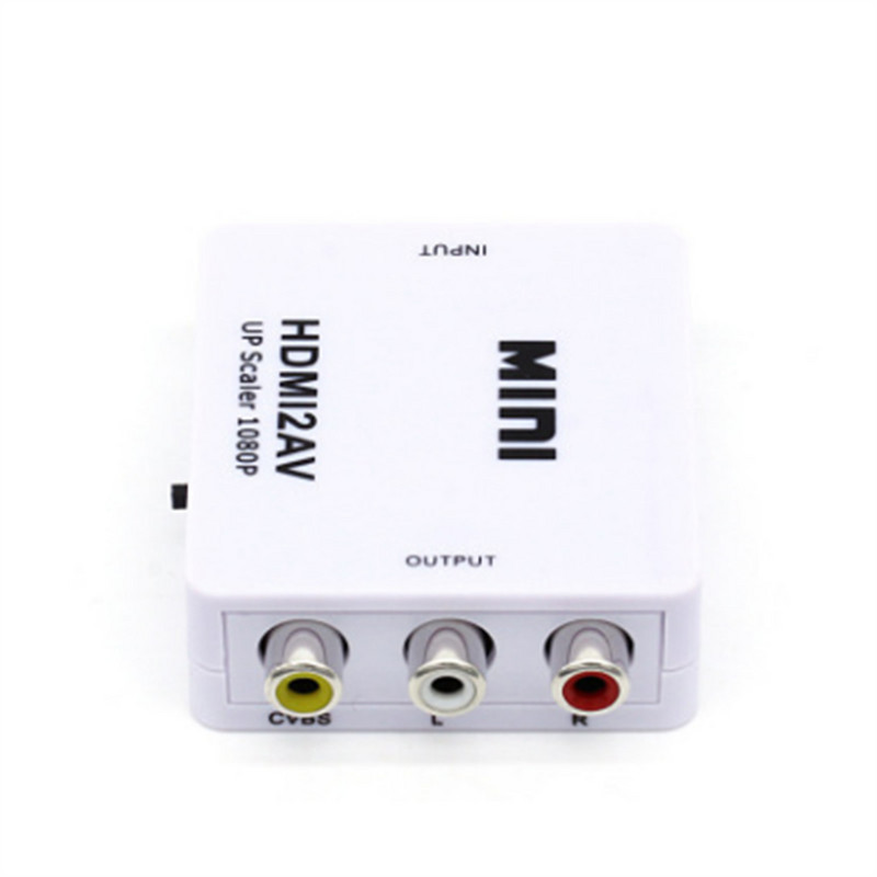 1080P Mini Video Converter RCA AV-VGA Video Converter konverter 3,5mm Audio AV2VGA / CVBS + Audio PC HDTV konverter