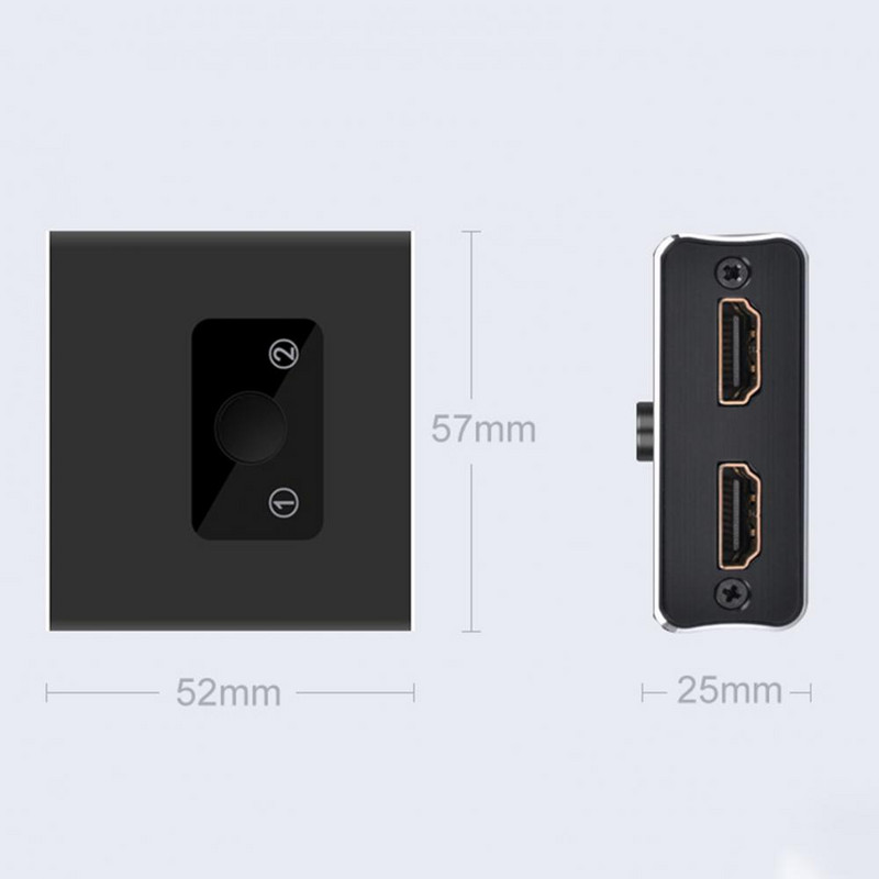 Splitter 2 u 1 izlaz Prijenosni 4K 1x2/2x1 adapter HDMI-kompatibilan Switcher za projektor TV računalo host Laptop stroj za igre