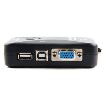 Διαχωριστής διακόπτη USB 2.0 KVM 1920x1440 VGA Switch Splitter με 3 διανομείς USB για πληκτρολόγιο Οθόνη ποντικιού Υπολογιστή KVM Switch