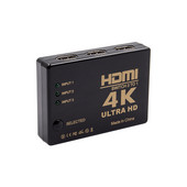 IXUR ar HDMI saderīgs slēdzis, 3 portu 4K*2K pārslēdzēja sadalītāja kārbas atlasītājs 3 x 1 Ultra HD video 1080P priekš DVD HDTV Xbox PS4