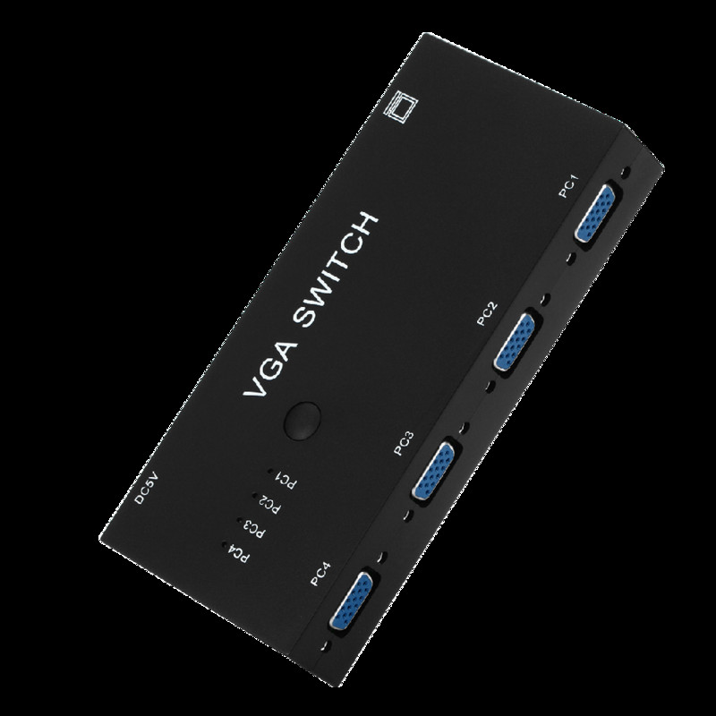 TQQLSS 4 In 1 Out VGA Switcher 4 Port VGA Switch Box VGA za konzole Set-top Boxovi 4 hosta Share 1 Display Notebook Projektor