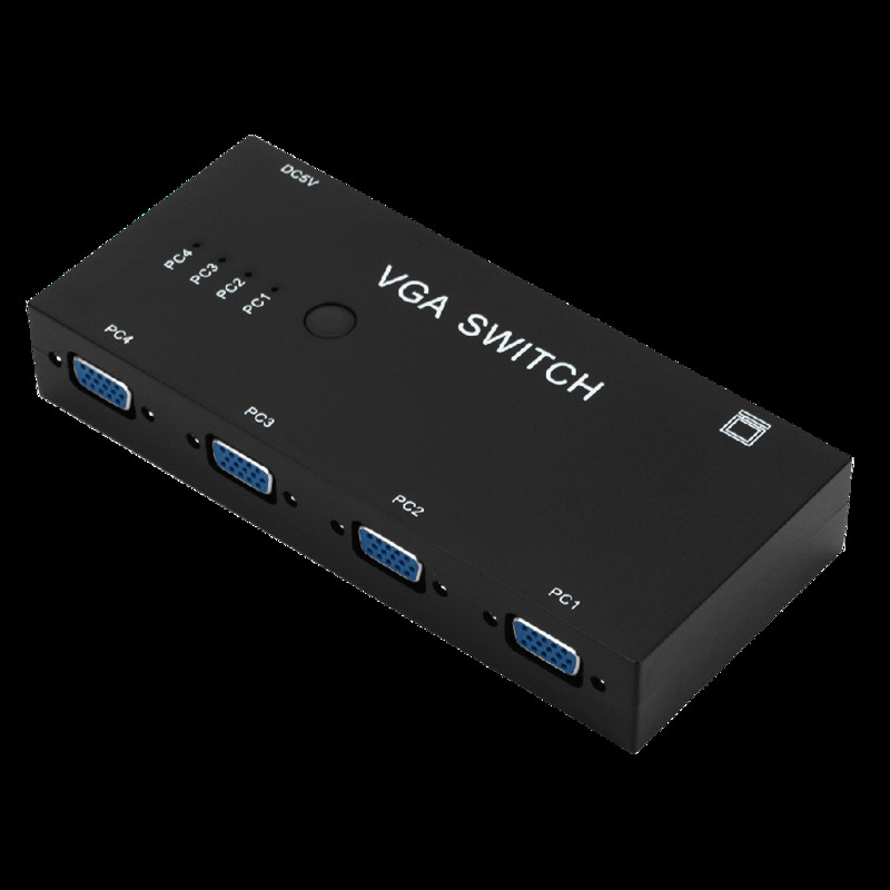 TQQLSS 4 In 1 Out VGA Switcher 4 Port VGA Switch Box VGA za konzole Set-top Boxovi 4 hosta Share 1 Display Notebook Projektor