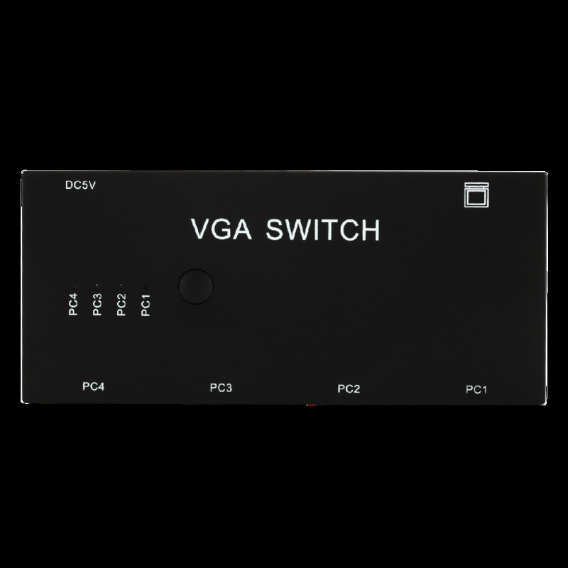 TQQLSS 4 In 1 Out VGA Switcher 4 Port VGA Switch Box VGA za konzole Set-top Boxovi 4 hosta Share 1 Display Notebook Projektor