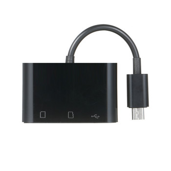 3-σε-1 Micro USB σε USB2.0+SD+TF Adapter Micro USB OTG to USB2.0 Adapter SD TF Micro SD Card Reader for Micro USB Devices