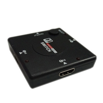 Nworld 3 Port Splitter Switcher 1x3 Mini HDMI συμβατός με Θύρα 3 Είσοδος 1 Έξοδος KVM Διακόπτες για HDTV 1080P Video DV HDTV 1080P