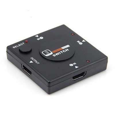 Nworld 3 Port Splitter Switcher 1x3 Mini HDMI-kompatibilis Port 3 Bemenet 1 Kimenet KVM kapcsolók HDTV 1080P Video DV HDTV 1080P