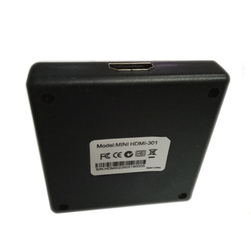 Nworld 3 Port Splitter Switcher 1x3 Mini HDMI-kompatibilis Port 3 Bemenet 1 Kimenet KVM kapcsolók HDTV 1080P Video DV HDTV 1080P