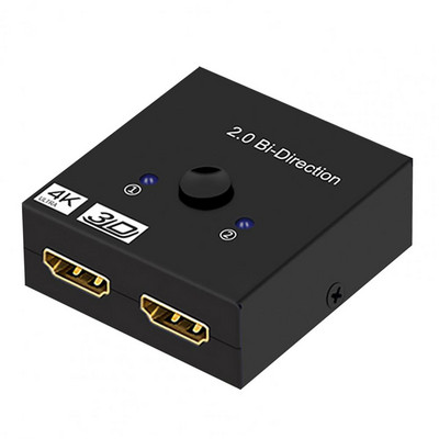 Ar HDMI saderīgs slēdzis divvirzienu augstas izšķirtspējas 4K@60hz ar HDMI saderīgs 1X2/2X1 slēdža sadalītājs PS4 televizoram