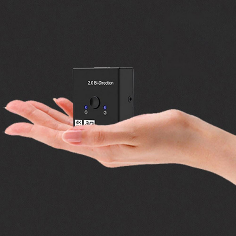 Ar HDMI saderīgs slēdzis divvirzienu augstas izšķirtspējas 4K@60hz ar HDMI saderīgs 1X2/2X1 slēdža sadalītājs PS4 televizoram