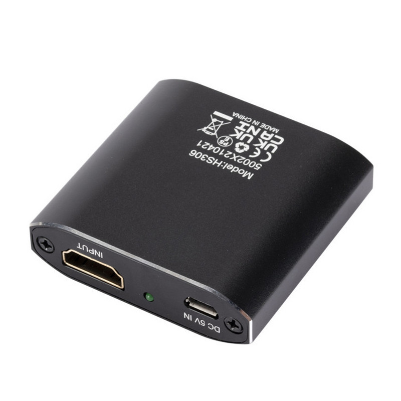 1x2 su HDMI suderinamas skirstytuvas 1 į 2 išvesties HDMI skirstytuvas palaiko Full HD 4K @ 30HZ ir 3D, skirtas Xbox PS3 PS4 Blu-Ray grotuvui ir kt.