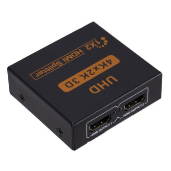 Grwibeou 4K HDMI Splitter Full HD 1080p 1 in 2 HDMI Splitter Video HDMI Switch Switcher 1X2 Dual Display for HDTV DVD PS3/4 XBOX