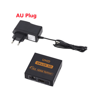 Grwibeou 4K HDMI skirstytuvas Full HD 1080p 1 in 2 HDMI skirstytuvas vaizdo HDMI jungiklis 1X2 dvigubas ekranas skirtas HDTV DVD PS3/4 XBOX