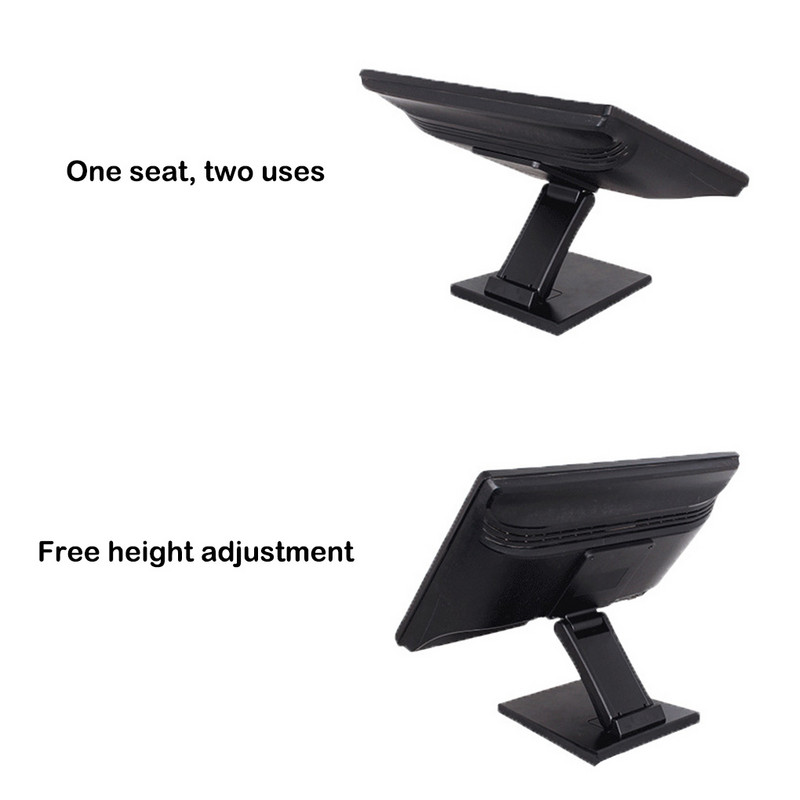 Monitora statīva kronšteins 75 mm galddatora salokāms plaukts PC TV plakanā turētāja pakaramais Regulējams datora atbalsts 17-24 collām