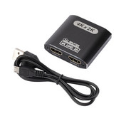 Su HDMI suderinamas skirstytuvas 1 į 2 išvestis 4K*2K su HDMI suderinamas jungiklis Su HDMI suderinamas skirstytuvas, vienas taškas, padalytas ekranas