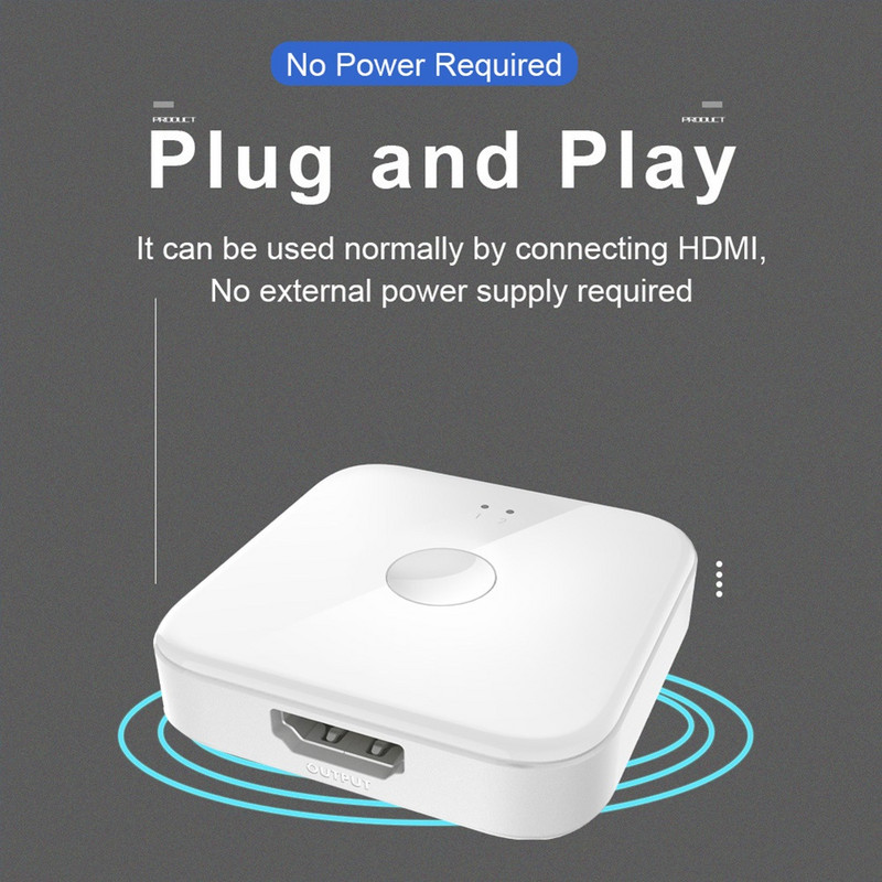 4K HDMI jungiklis 2 prievadai dvikryptis 2x1 HDMI perjungiklio skirstytuvas Palaiko Ultra HD 4K 1080P 3D HD HDCP, skirtas PS4 Xbox HDTV