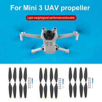 2 ζεύγη Propeller Blade Ανταλλακτικά PC Drone Props Αντικατάσταση λεπίδας με αξεσουάρ κατσαβιδιού για DJI Mini 3