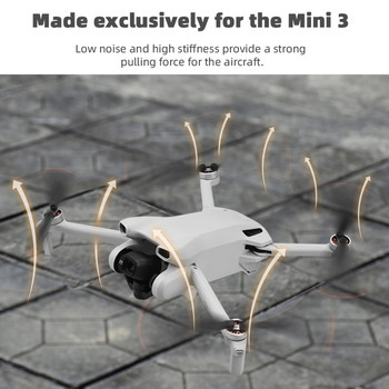 2 ζεύγη Propeller Blade Ανταλλακτικά PC Drone Props Αντικατάσταση λεπίδας με αξεσουάρ κατσαβιδιού για DJI Mini 3