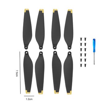 2 ζεύγη Propeller Blade Ανταλλακτικά PC Drone Props Αντικατάσταση λεπίδας με αξεσουάρ κατσαβιδιού για DJI Mini 3