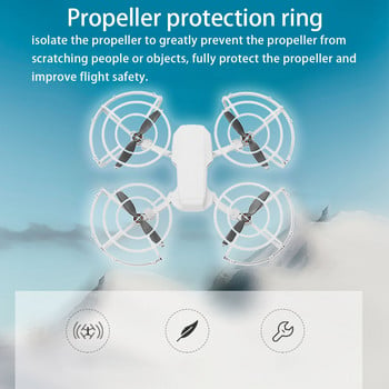 4 τεμάχια Propeller Guard Professional μονόχρωμα ανταλλακτικά Propeller Components Protect Ring Replacement for Mini 2