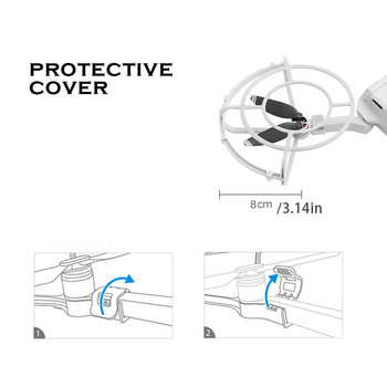 4 τεμάχια Propeller Guard Professional μονόχρωμα ανταλλακτικά Propeller Components Protect Ring Replacement for Mini 2