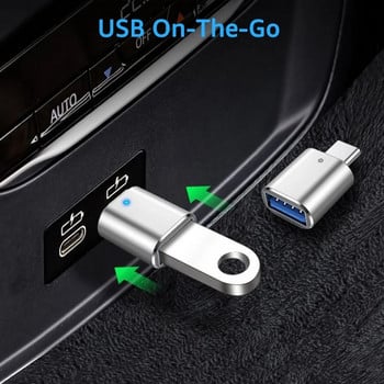 Προσαρμογέας OTG Τύπος C USB C σε USB3.0 Υποδοχή προσαρμογέα OTG Τύπος C Conventer OTG για Macbook Pro Xiaomi Huawei Flash Drive Reader