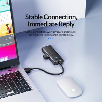 ORICO Type C HUB USB HUB 3.0 4-портов сплитер USB HUB адаптер Разширителна докинг станция Ultra-Slim OTG адаптер за PC Компютърни аксесоари