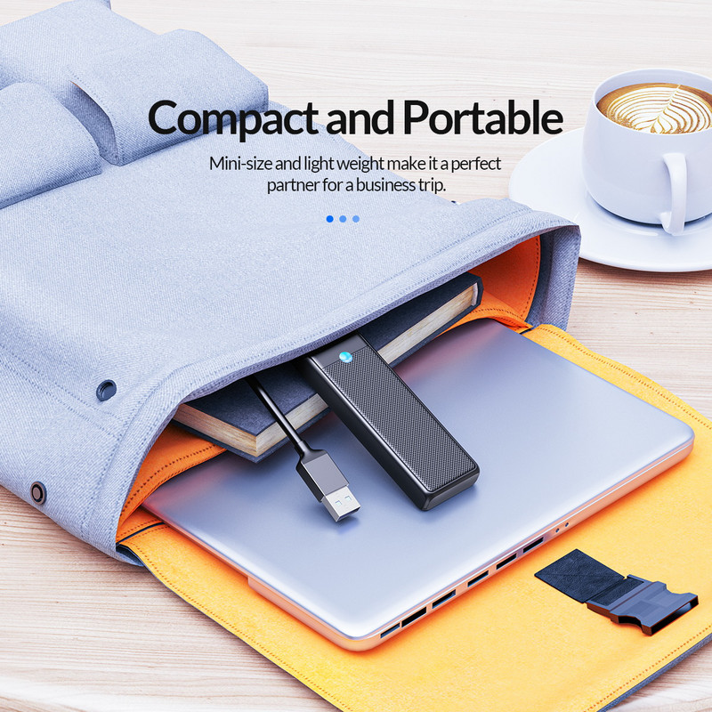 ORICO C tipo HUB USB HUB 3.0 4 prievadų skirstytuvas USB HUB adapterio išplėtimo dokas itin plonas OTG adapteris, skirtas asmeninio kompiuterio priedams