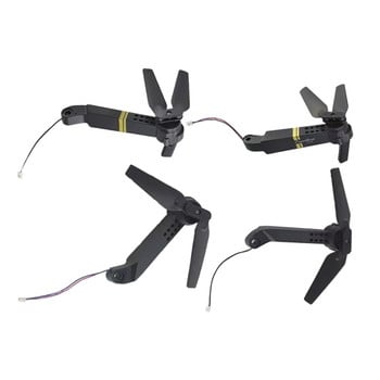 R91A 4Pcs за E58 L800 JY019 S168 RC Quadcopter Резервни части Ос рамена с двигател и витло за FPV Racing Drone Frame Parts