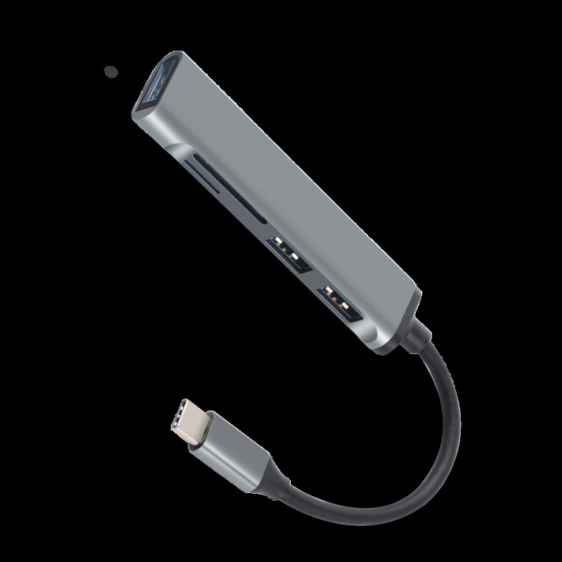 C-tüüpi jaotur kiire USB 3.0 jaoturi jaoturi kaardilugeja SD TF-portidega Macbooki arvutitarvikud jaotur USB