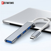 USB C HUB 3.0 Type-C 4-portový multi USB rozbočovač/adaptér OTG pre HUAWEI Xiaomi Macbook Pro 13 15 Air Pro PC počítačové príslušenstvo